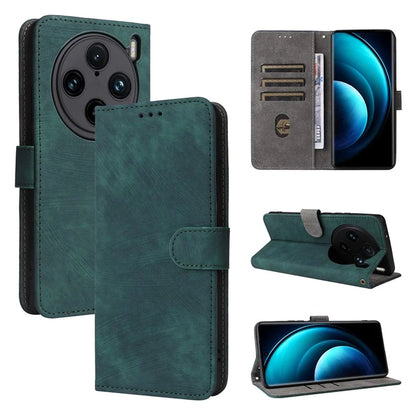 For vivo X100 Pro 5G Case Leather Flip Stand Phone Cover with RFID Blocking Function