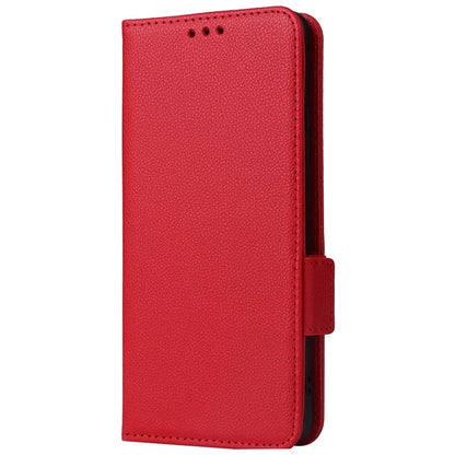 For vivo X100 Pro 5G  Case Card Slots Shockproof Phone Cover with Litchi Texture