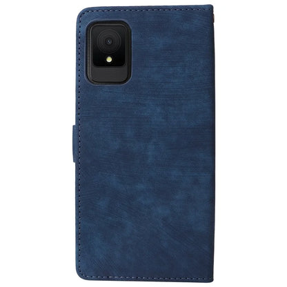 For TCL 502 Case RFID Blocking Drop-proof Wallet Phone Cover with Handy Strap