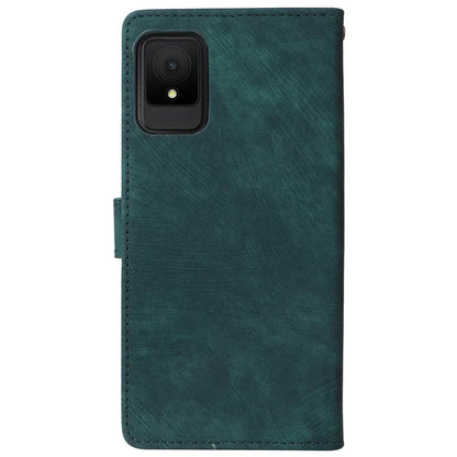 For TCL 502 Case RFID Blocking Drop-proof Wallet Phone Cover with Handy Strap