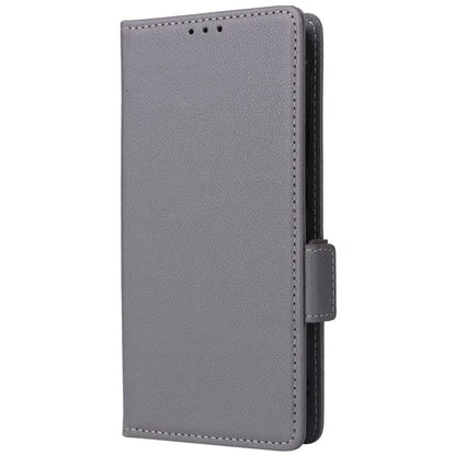 For TCL 502 Phone Cover Litchi Texture Wallet Case with Wrist Strap