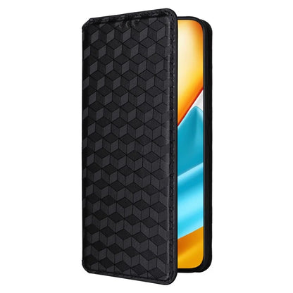 For Honor 90 GT 5G Case PU Leather+TPU 3D Rhombus Imprinted Phone Shell