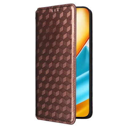 For Honor 90 GT 5G Case PU Leather+TPU 3D Rhombus Imprinted Phone Shell