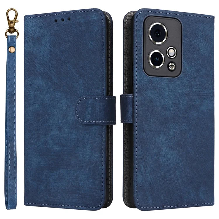 For Honor 90 GT 5G Case RFID Blocking Drop Protection Cover with Hand Strap