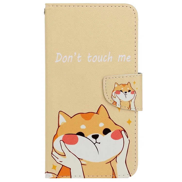 For Samsung Galaxy A25 5G (Global) (161.0 x 76.5 x 8.3mm) Case Pattern Print Cross Texture Cover