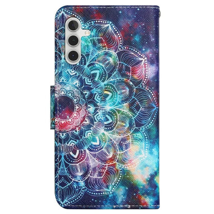 For Samsung Galaxy A25 5G (Global) (161.0 x 76.5 x 8.3mm) Case Pattern Print Cross Texture Cover