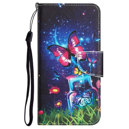 For Samsung Galaxy A25 5G (Global) (161.0 x 76.5 x 8.3mm) Magnetic Case Pattern Printing Wallet Cover