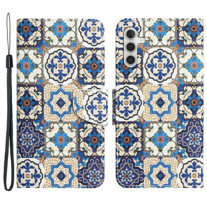For Samsung Galaxy A25 5G (Global) (161.0 x 76.5 x 8.3mm) Magnetic Case Pattern Printing Wallet Cover