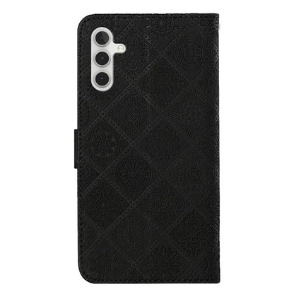 For Samsung Galaxy A25 5G (Global) (161.0 x 76.5 x 8.3mm) Wallet Case Leather+TPU Ethnic Style Cover