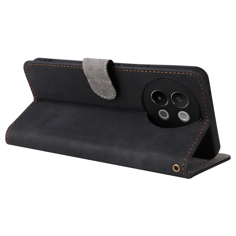 For vivo S18e 5G Leather Phone Case RFID Blocking Shockproof Flip Cover
