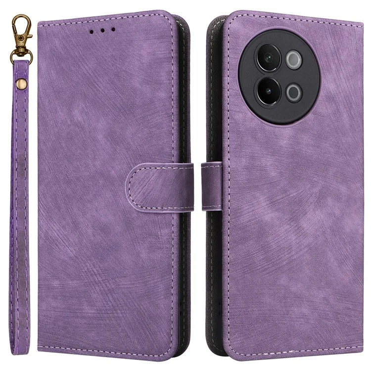 For vivo S18e 5G Leather Phone Case RFID Blocking Shockproof Flip Cover