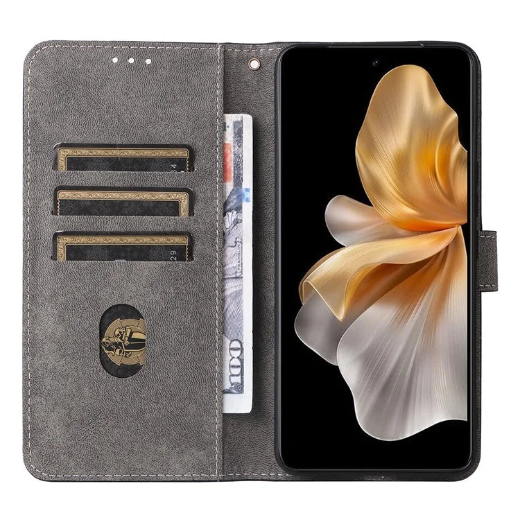 For vivo S18e 5G Leather Phone Case RFID Blocking Shockproof Flip Cover