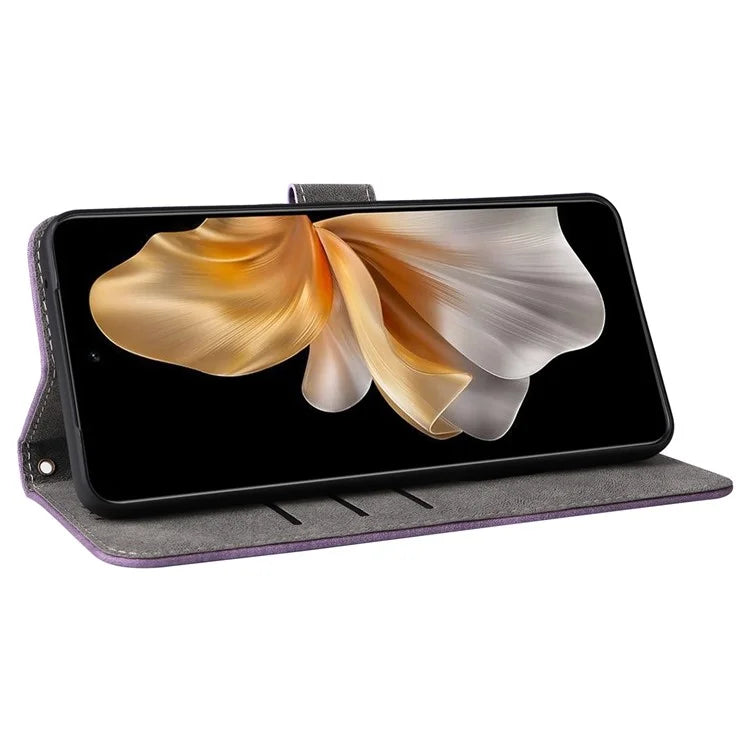 For vivo S18e 5G Leather Phone Case RFID Blocking Shockproof Flip Cover