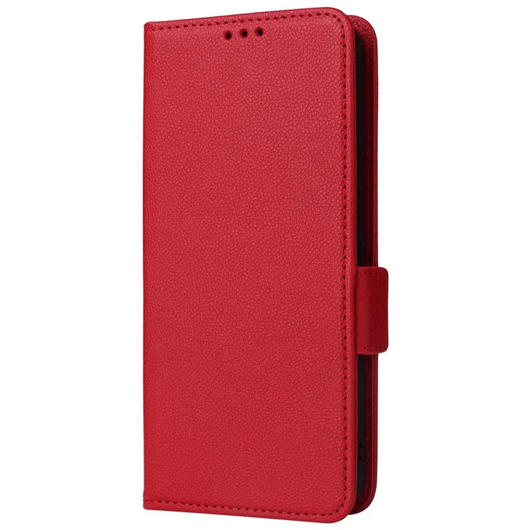 For Samsung Galaxy Xcover 7 Litchi Texture Leather Case Wallet Shockproof Phone Cover