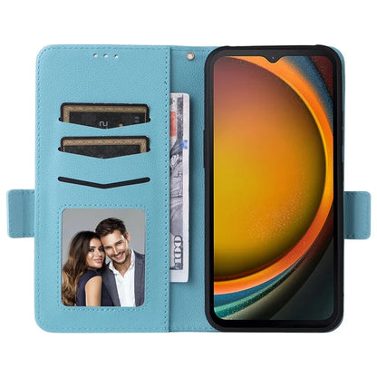 For Samsung Galaxy Xcover 7 Litchi Texture Leather Case Wallet Shockproof Phone Cover
