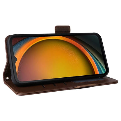 For Samsung Galaxy Xcover 7 Litchi Texture Leather Case Wallet Shockproof Phone Cover