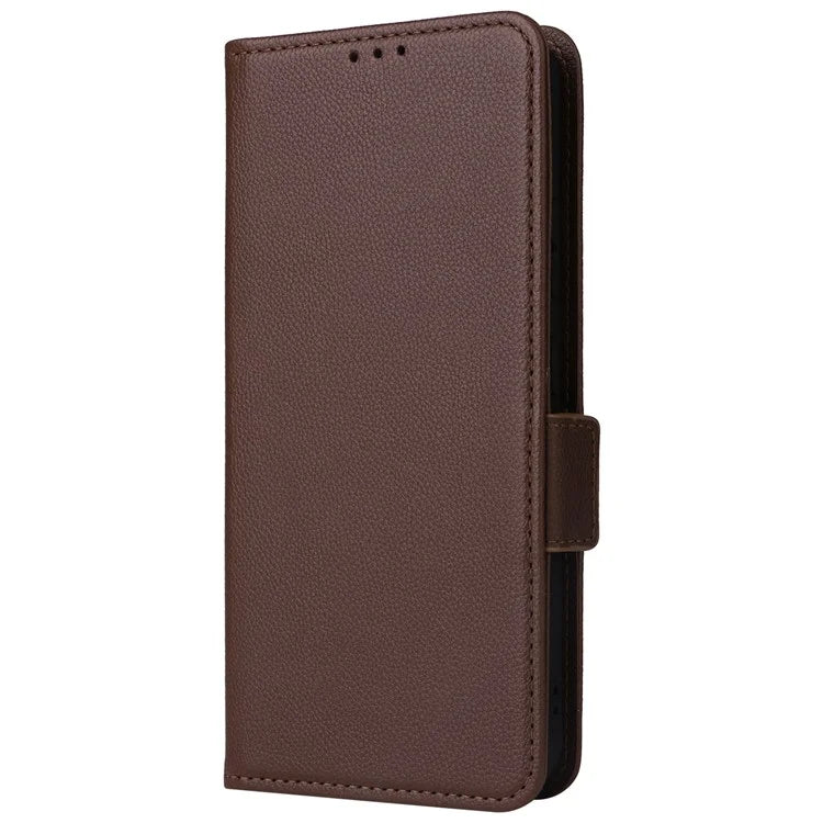 For Samsung Galaxy Xcover 7 Litchi Texture Leather Case Wallet Shockproof Phone Cover