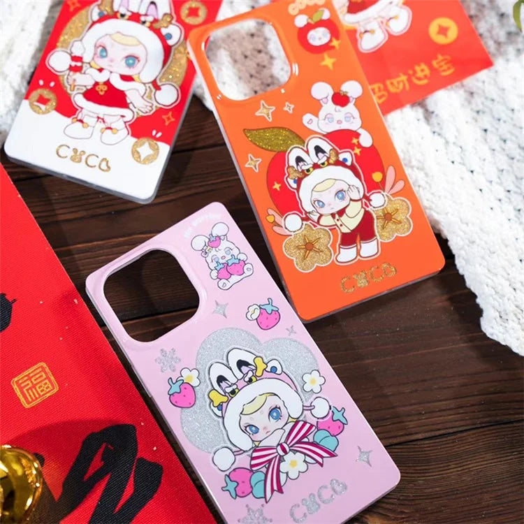 KINGXBAR For iPhone 15 Pro Case Silk-screen printing IML TPU Phone Back Cover