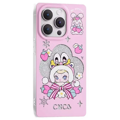 KINGXBAR For iPhone 15 Pro Case Silk-screen printing IML TPU Phone Back Cover