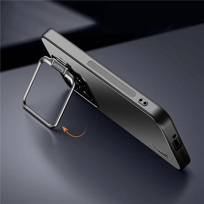 For Xiaomi 14 Case TPU+PC Anti-slip Phone Back Cover with Camera Lens Kickstand