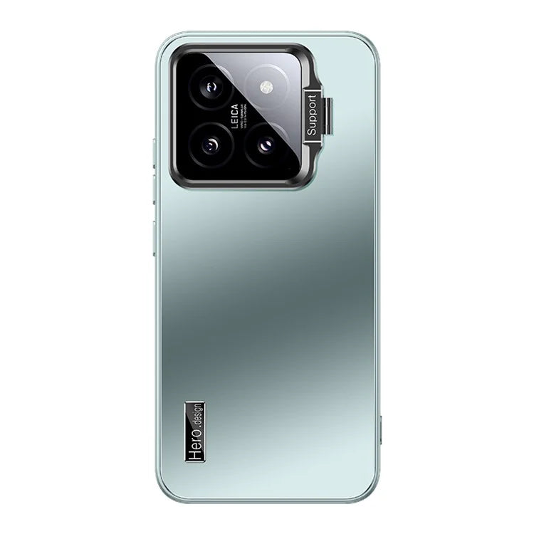 For Xiaomi 14 Case TPU+PC Anti-slip Phone Back Cover with Camera Lens Kickstand