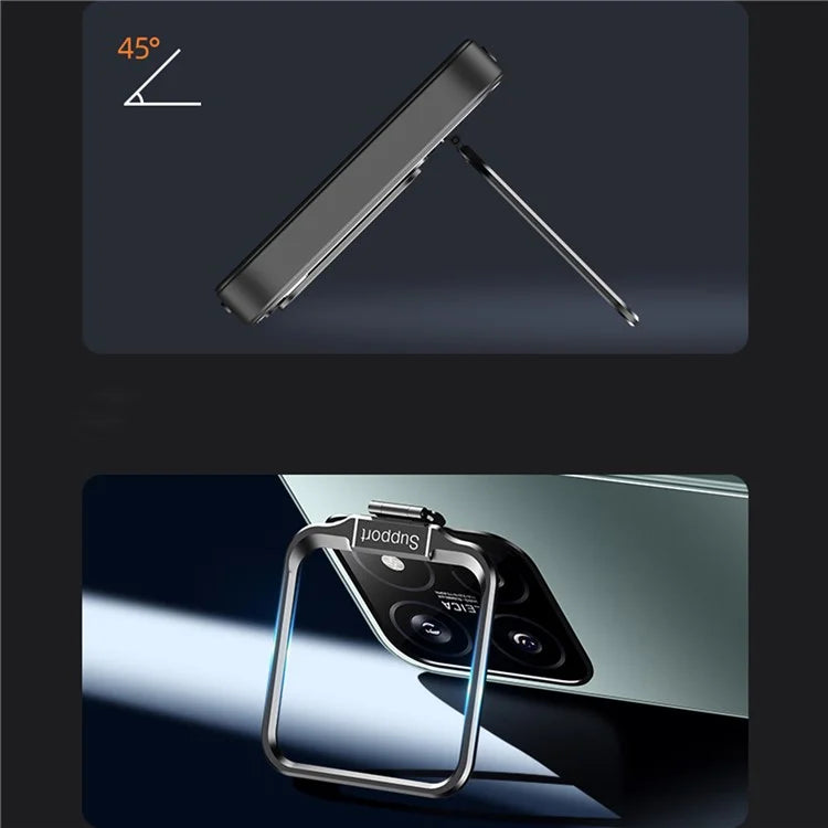 For Xiaomi 14 Case TPU+PC Anti-slip Phone Back Cover with Camera Lens Kickstand