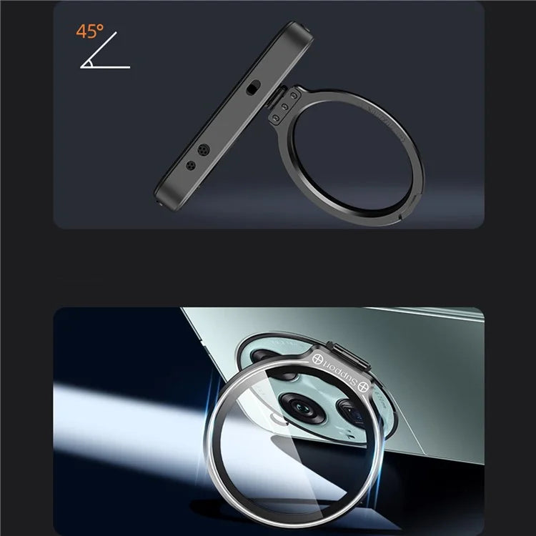 For OnePlus 12 5G Back Case with Lens Kickstand TPU+PC Phone Cover Protector