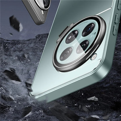 For OnePlus 12 5G Back Case with Lens Kickstand TPU+PC Phone Cover Protector