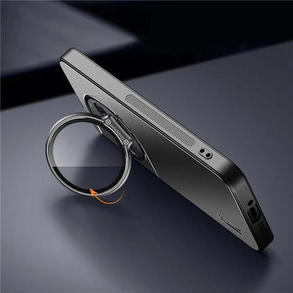 For OnePlus 12 5G Back Case with Lens Kickstand TPU+PC Phone Cover Protector