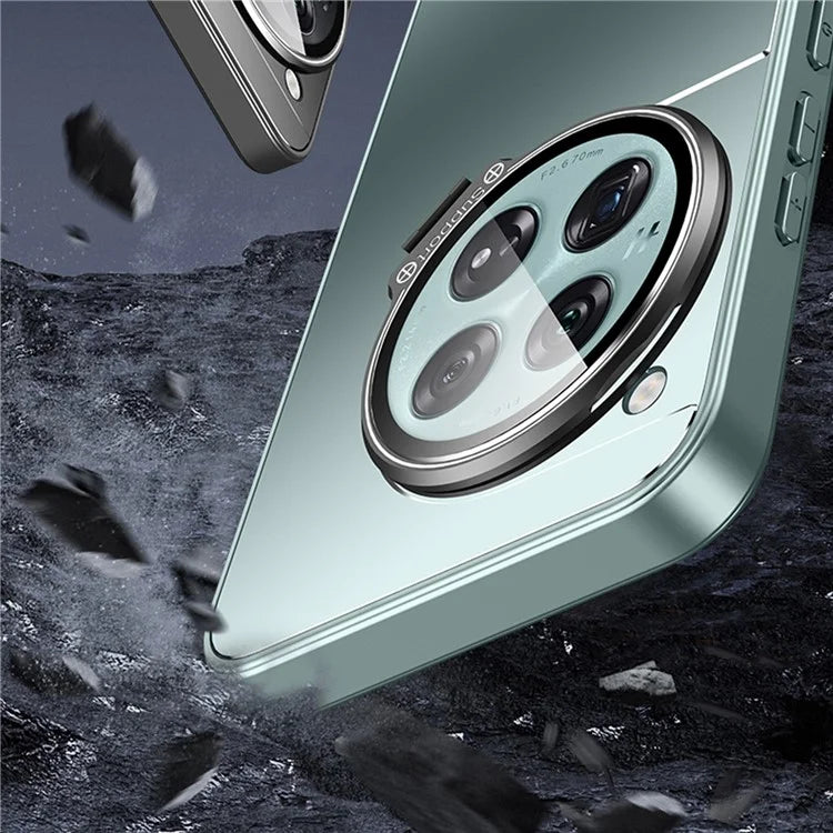For OnePlus 12 5G Back Case with Lens Kickstand TPU+PC Phone Cover Protector