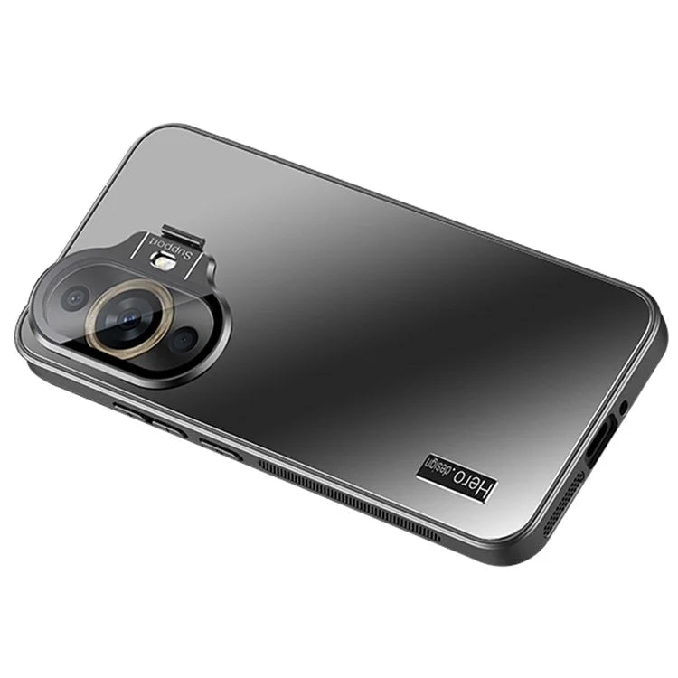 For Huawei nova 11 Pro Case Shockproof TPU+PC Back Cover with Lens Kickstand
