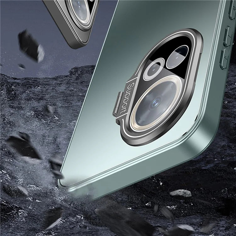 For Huawei nova 11 Pro Case Shockproof TPU+PC Back Cover with Lens Kickstand