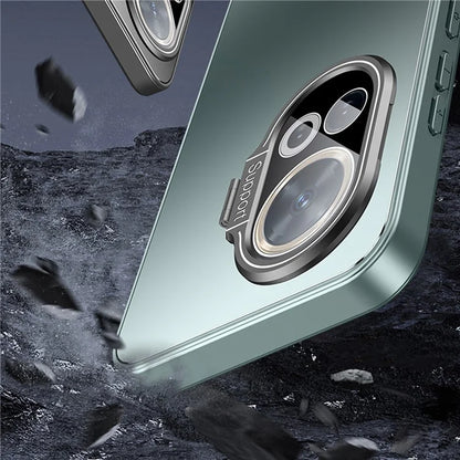 For Huawei nova 11 Pro Case Shockproof TPU+PC Back Cover with Lens Kickstand