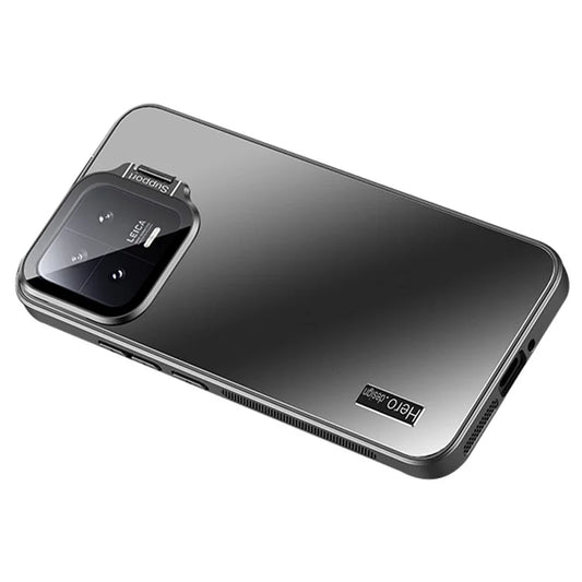 For Xiaomi 13 Back Cover with Lens Kickstand TPU+PC Phone Protective Case