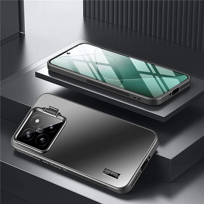 For Xiaomi 13 Back Cover with Lens Kickstand TPU+PC Phone Protective Case