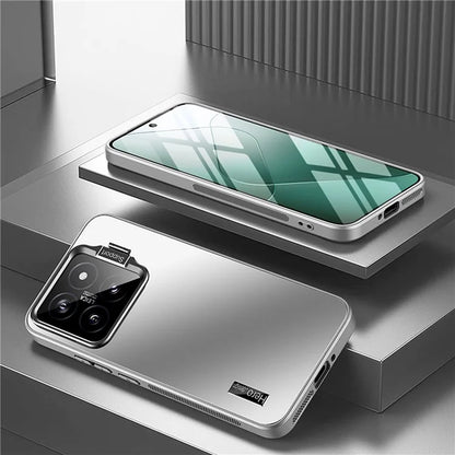For Xiaomi 13 Back Cover with Lens Kickstand TPU+PC Phone Protective Case