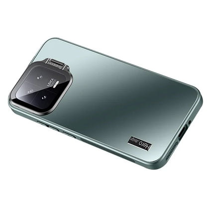 For Xiaomi 13 Back Cover with Lens Kickstand TPU+PC Phone Protective Case