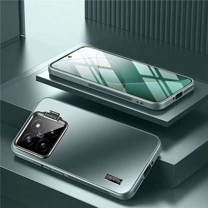 For Xiaomi 13 Back Cover with Lens Kickstand TPU+PC Phone Protective Case