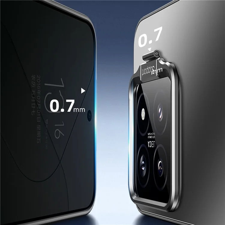 For Xiaomi 13 Pro 5G Back Case with Lens Kickstand TPU+PC Anti-scratch Phone Cover