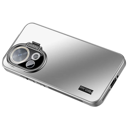 For Huawei nova 12 5G Back Case Drop-proof TPU+PC Phone Cover with Lens Kickstand