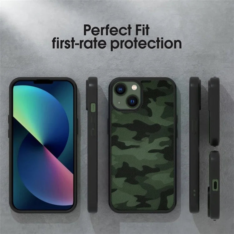 IBMRS For iPhone 13 Case TPU+PC Anti-slip Phone Back Cover