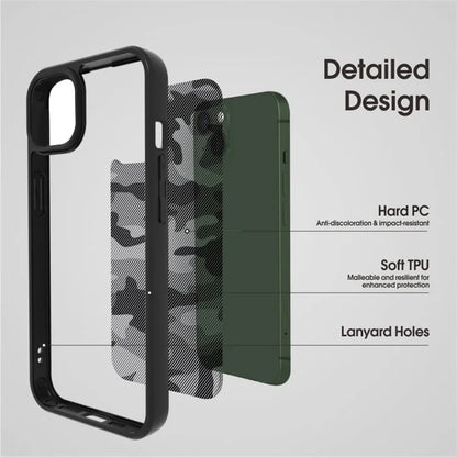 IBMRS For iPhone 13 Case TPU+PC Anti-slip Phone Back Cover