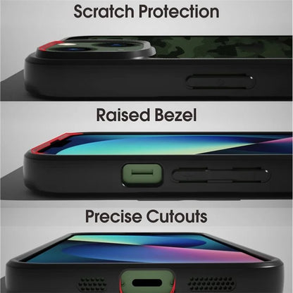 IBMRS For iPhone 13 Case TPU+PC Anti-slip Phone Back Cover