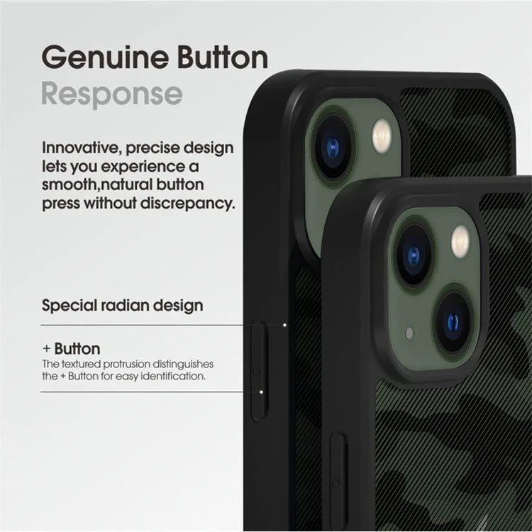 IBMRS For iPhone 13 Case TPU+PC Anti-slip Phone Back Cover