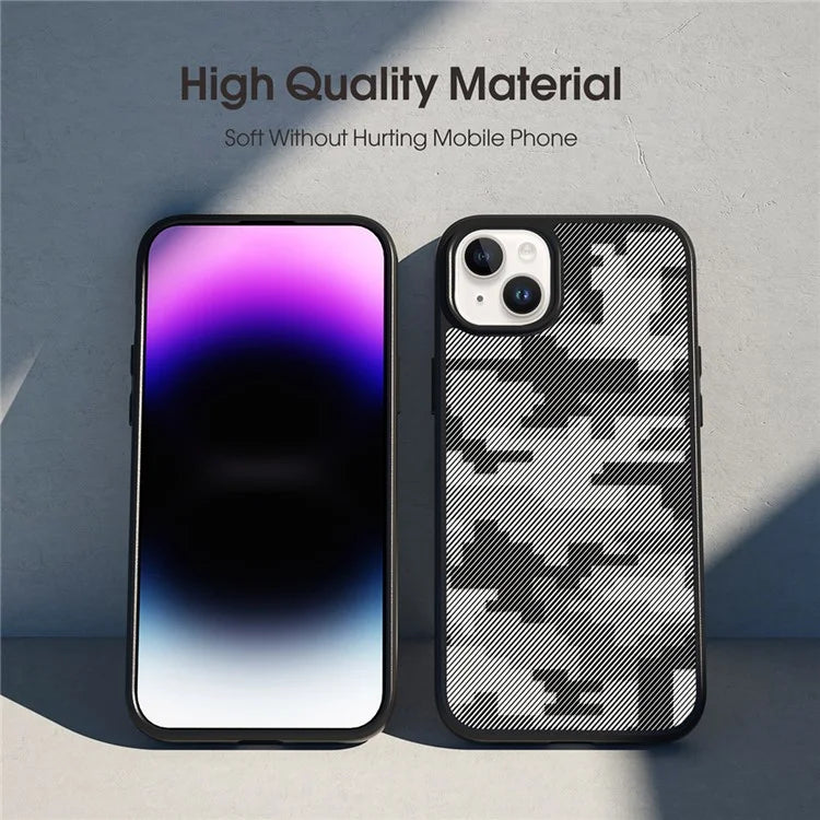 IBMRS For iPhone 13 Case TPU+PC Anti-slip Phone Back Cover