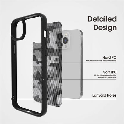 IBMRS For iPhone 13 Case TPU+PC Anti-slip Phone Back Cover