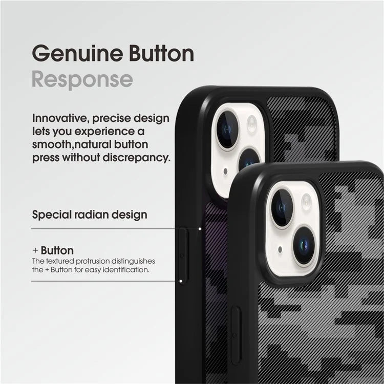 IBMRS For iPhone 13 Case TPU+PC Anti-slip Phone Back Cover