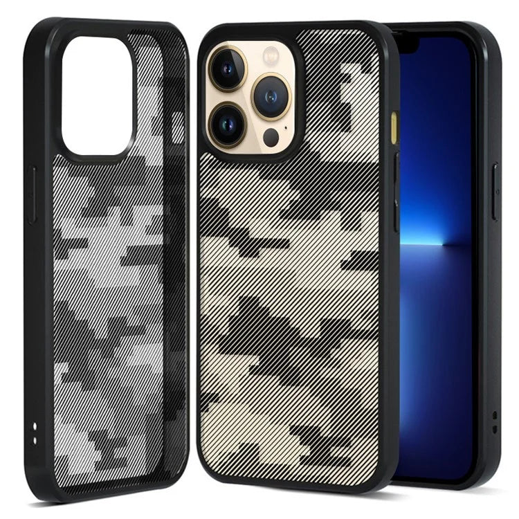 IBMRS For iPhone 13 Pro Max Back Case TPU+PC Shockproof Phone Cover Protector