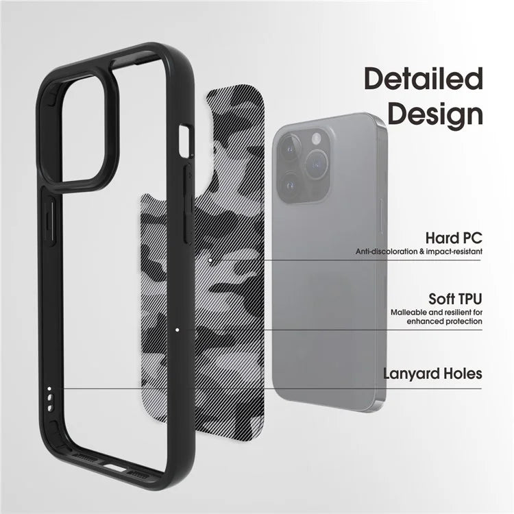 IBMRS For iPhone 14 Pro Case Shockproof TPU+PC Phone Protective Cover