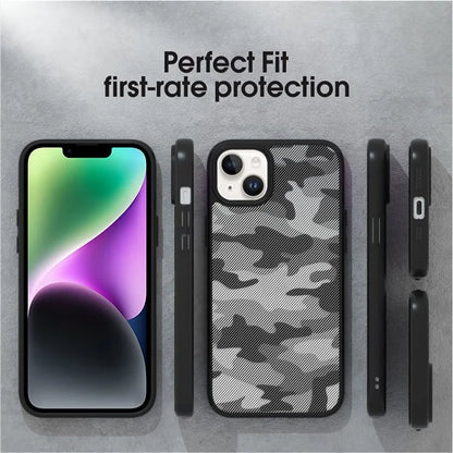 IBMRS For iPhone 14 Back Case TPU+PC Mobile Phone Cover Shockproof Protector